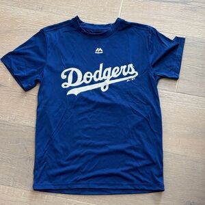 Majestic Blue Dodgers Tee